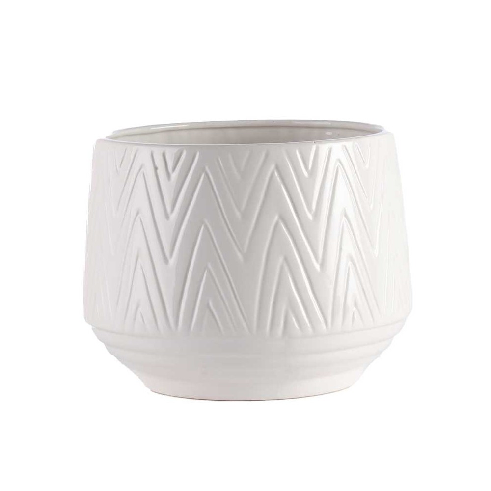 VASO BIANCO CERAMICA EST D.15 H.12.5
